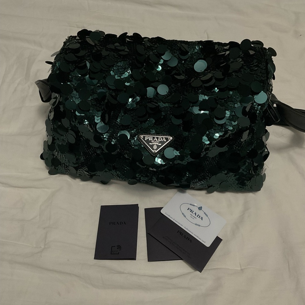 Prada Paillettes Signaux Bag